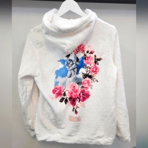 Womens Heaven born teddy hoodie